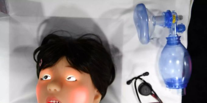 Kinderroboter zu Übungszwecken auf der CES Kinderroboter zu Übungszwecken auf der CES
