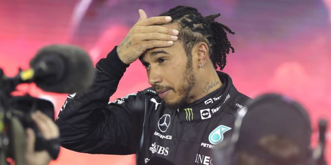 Lewis Hamilton enttäuscht nach dem letzten Rennen der Saison 2021. Lewis Hamilton