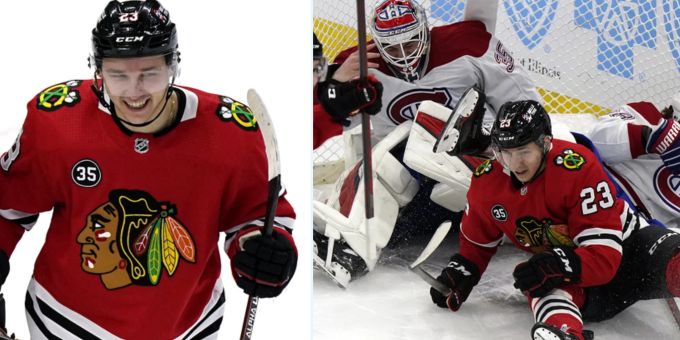 3 Spieler im Netz! - Schweizer Kuraschev schiesst kurioses NHL-Siegtor