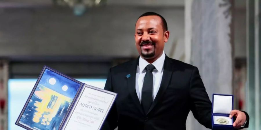 Abiy mit seinem Nobelpreis