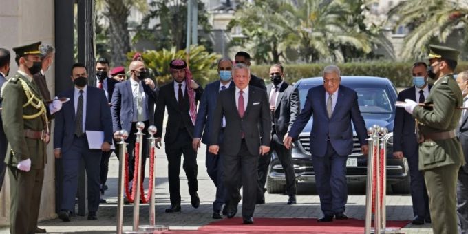 Jordanischer König Abdullah II. in Ramallah Jordanischer König Abdullah II. in Ramallah