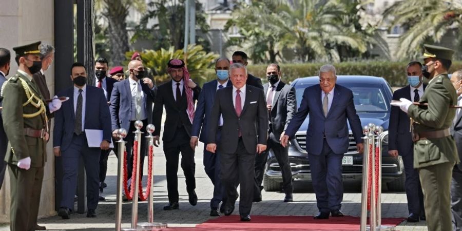 Jordanischer König Abdullah II. in Ramallah