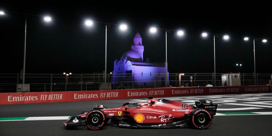 Fuhr die schnellste Runde: Charles Leclerc im Ferrari.