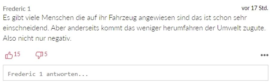 Dieser Leser sieht positive und negative Seiten in Bezug auf die steigenden Benzinpreise.