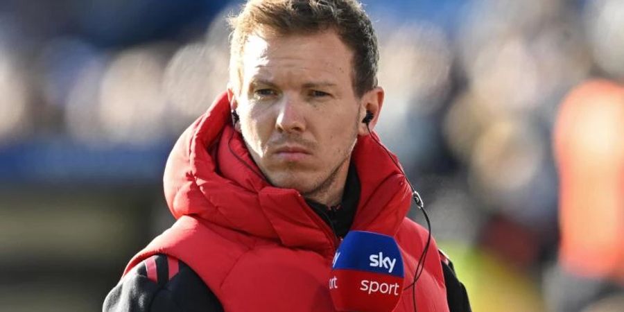 Münchens Trainer Julian Nagelsmann fordert von seiner Mannschaft eine andere Körperspannung. Foto: Bernd Thissen/dpa