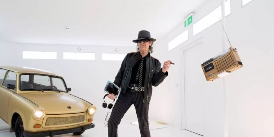 Rockstar Udo Lindenberg 2018 in der «Panik City». Foto: Daniel Reinhardt/dpa