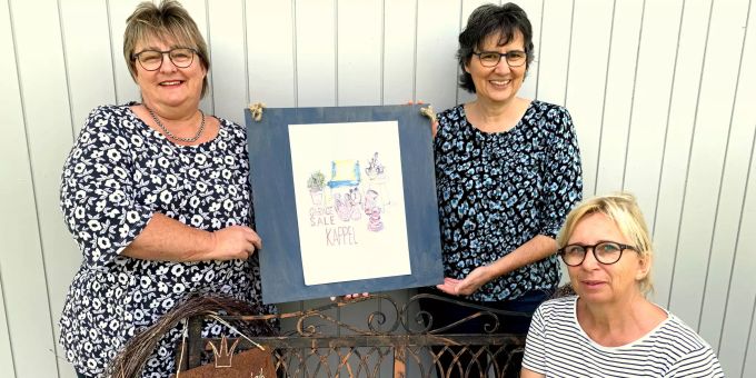 Das OK Garagensale Kappel (v.l.): Ruth Baumann, Cécile Meyer und Eveline Hirschi.