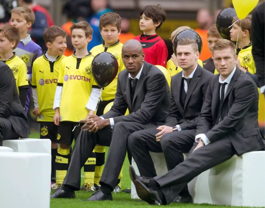 Felipe Santana (Mitte) spielte von 2013 bis 2015 beim BVB.