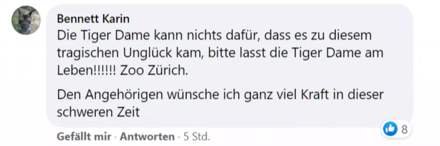 Viele sprechen auch den Angehörigen des Opfers ihre Anteilnahme aus.