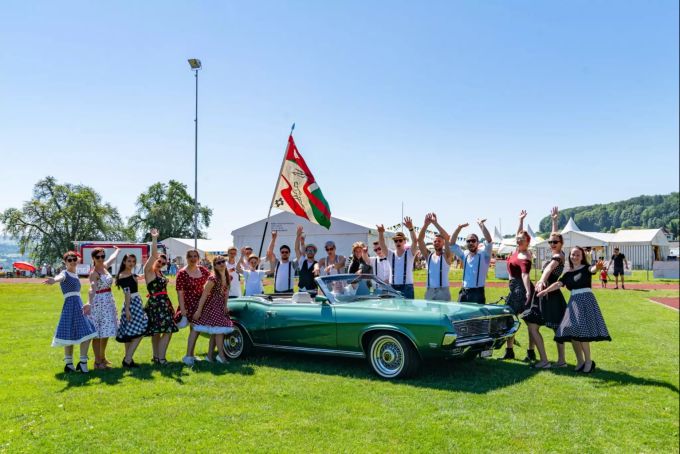 STV Boniswil am Jugendfest 2019 mit dem Motto Turnabilly (abgeleitet von Rockabilly). STV Boniswil