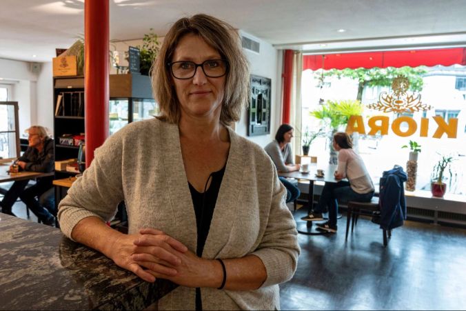 Lisette Stucki in ihrem Restaurant "Kiora"