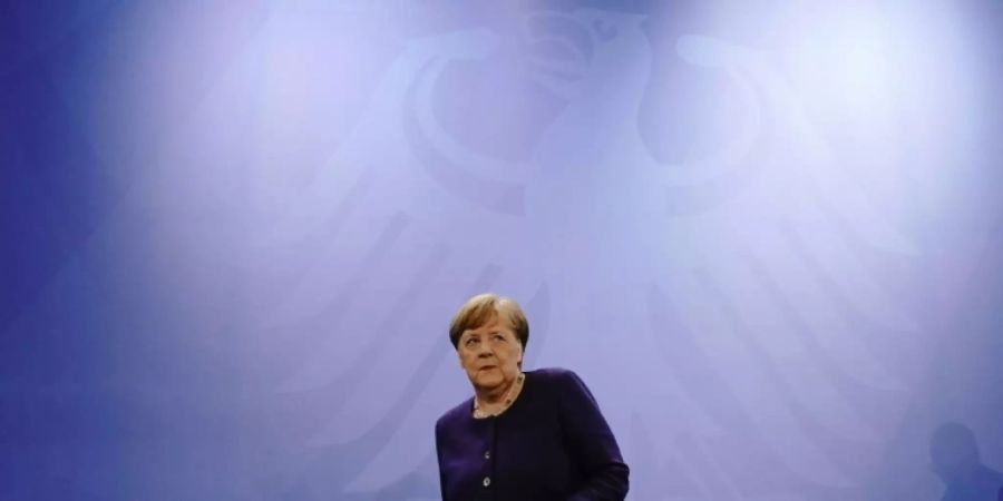 Kanzlerin Angela Merkel Ende April