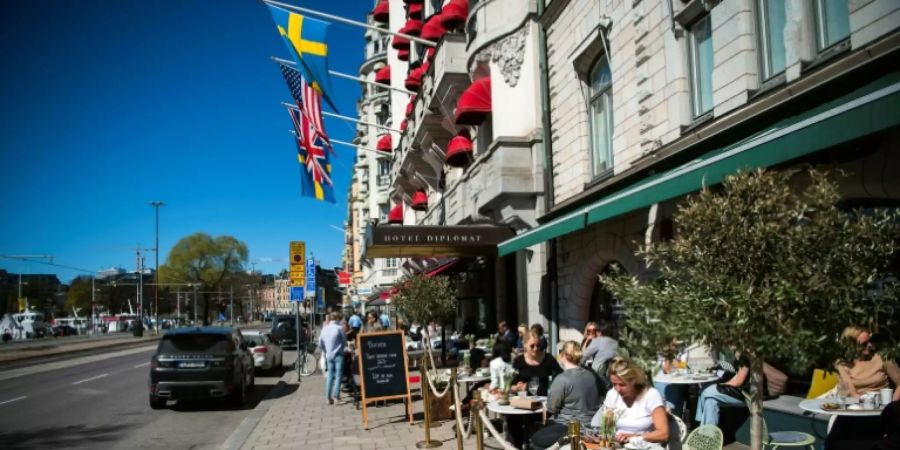 Mittagessen in einem Restaurant in Stockholm