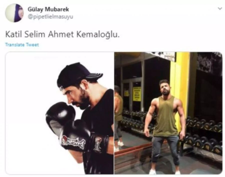 Der türkische Boxer Selim Ahmet Kemaloglu.