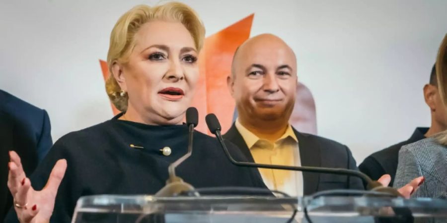 Viorica Dancila nach der Stichwahl am Sonntag