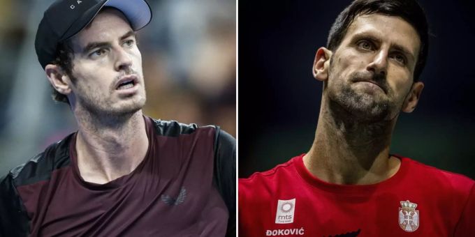 Andy Murray (links) und Novak Djokovic (rechts) kritisieren Kanada für die Absage im Doppel. Andy Murray Novak Djokovic