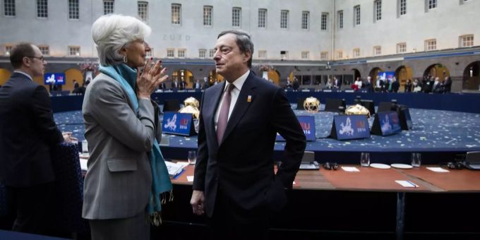 christine lagarde mario draghi