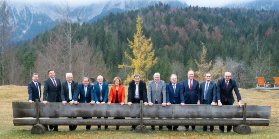 Gruppenbild der Ministerpräsidenten in Elmau