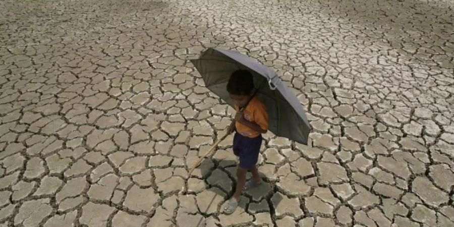 Land ohne Wasser: Dürre in Indien. Foto: str/EPA