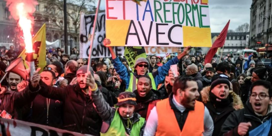 Kein Ende der Renten-Proteste in Frankreich in Sicht