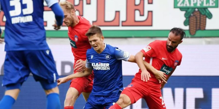 Der Karlsruher SC und der 1. FC Heidenheim trennten sich 1:1. Foto: Uli Deck