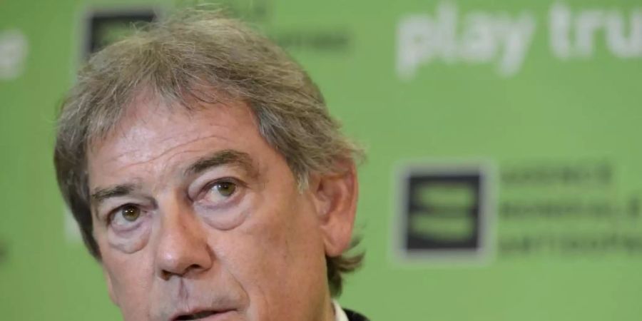 Der Vorsitzende der unabhängigen «Athletics Integrity Unit» des Weltverbandes IAAF: David Howman. Foto: Laurent Gillieron/epa
