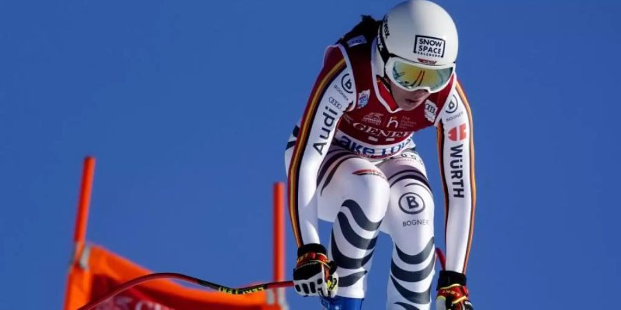 Neben Viktoria Rebensburg liegt der deutsche Fokus bei der Damen-Abfahrt in Lake Louise auf Kira Weidle. Foto: Frank Gunn/The Canadian Press/AP/dpa