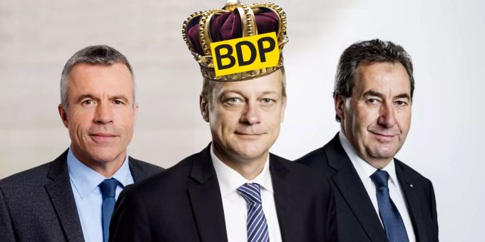 BDP-Präsident Martin Landolt (Mitte) gibt nächstes Jahr das Präsidium ab. In Frage als Nachfolger kommen Lorenz Hess (l.) und Heinz Siegenthaler (r.). bdp
