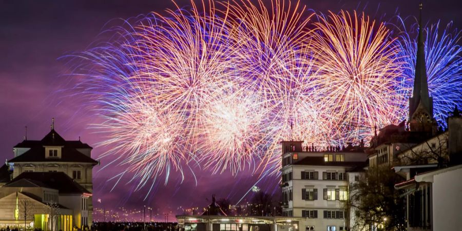 Zürich Silvester Feuerwerk