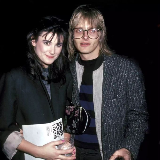 Demi Moore mit ihrem damaligen Ehemann Freddy. Demi Moore Freddy.