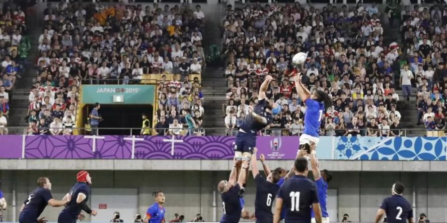 Die Schotten besiegten Samoa mit 34:0. Foto: kyodo