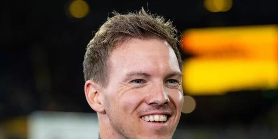 Trainer Julian Nagelsmann könnte mit RB Leipzig Herbstmeister werden. Foto: Guido Kirchner/dpa