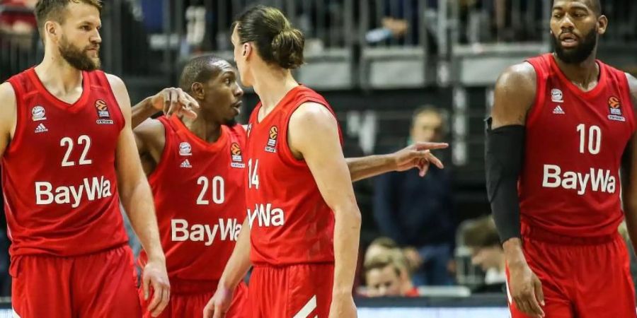 Die Basketballer des FC Bayern München verloren gegen den FC Barcelona. Foto: Andreas Gora/dpa
