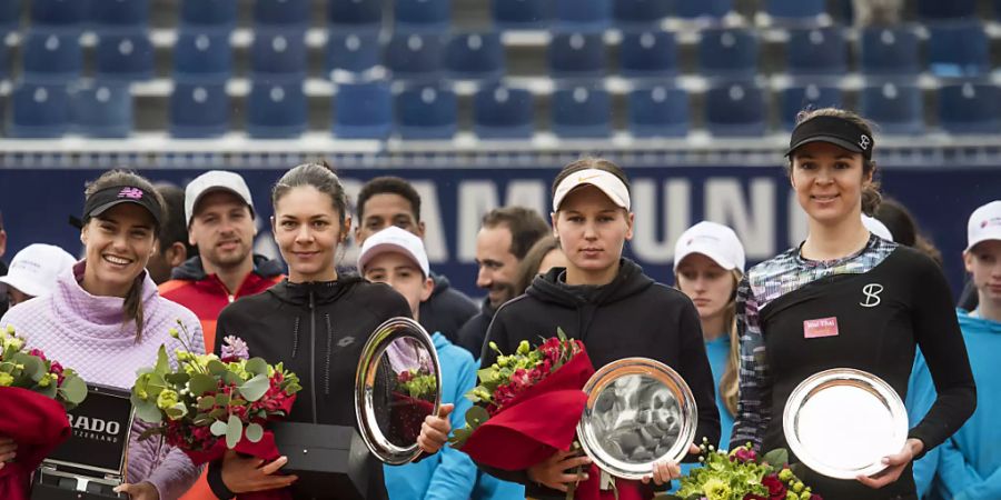 Das Frauenturnier in Lugano ist Geschichte. Im Bild die Siegerehrung nach dem Doppel-Final von 2019