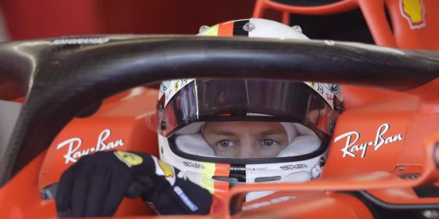 Sebastian Vettel will sich im Qualifying für den Grossen Preis der USA durchsetzen. Foto: Darron Cummings/AP/dpa