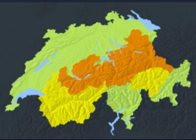 Das Wetter wird nochmals winterlich – das hat Folgen, wie die Wetterwarnkarte von MeteoSchweiz zeigt. Wetter
