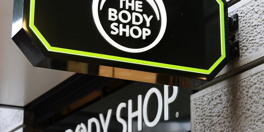 Das Logo von The Body Shop, aufgenommen in Zürich. (Archivbild)