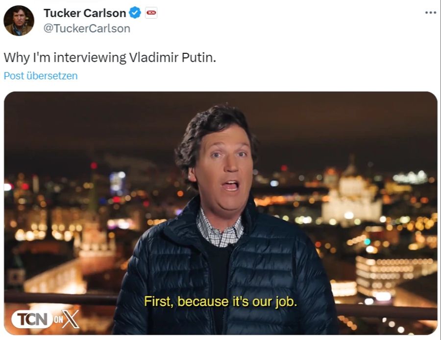 Tucker Carlson Wladimir Putin