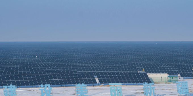 China hat seine Emissionen reduziert durch den ausgedehnten Einsatz von erneuerbaren Energien. Chine erneuerbare energien