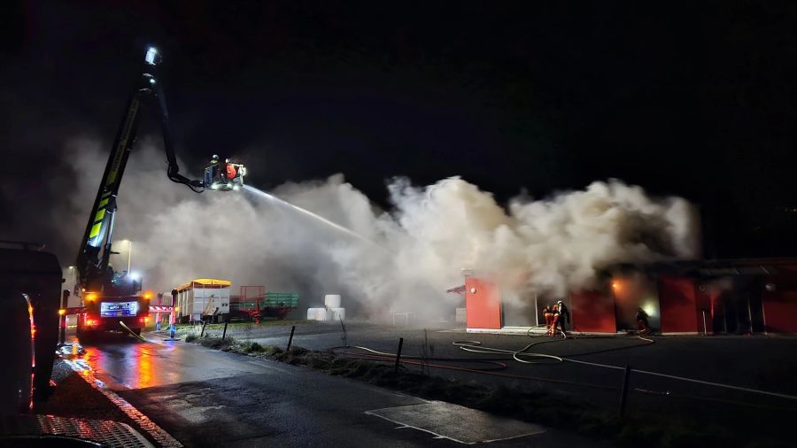 Feuerwehreinsatz in Sevelen.