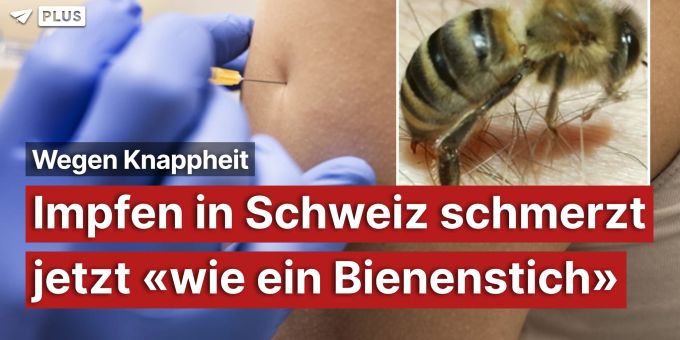 Wegen Knappheit - Impfen in Schweiz schmerzt jetzt «wie Bienenstich»