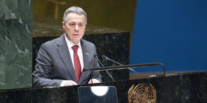 Ignazio Cassis bei den Vereinten Nationen. Ignazio Cassis