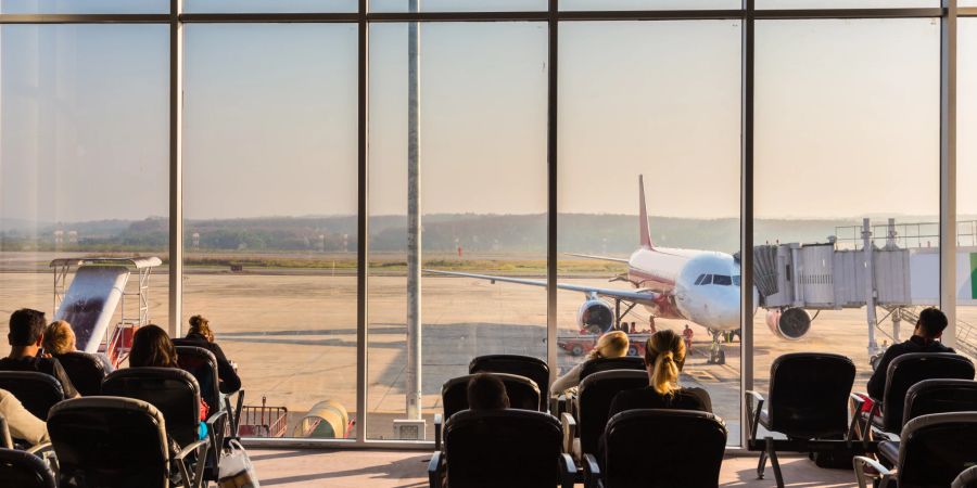 flughafen aussicht auf rollfeld