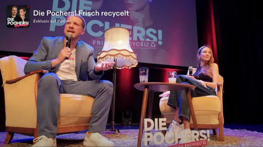 Oliver Pocher und Ex-Frau Sandy Meyer-Wölden in ihrem Podcast.