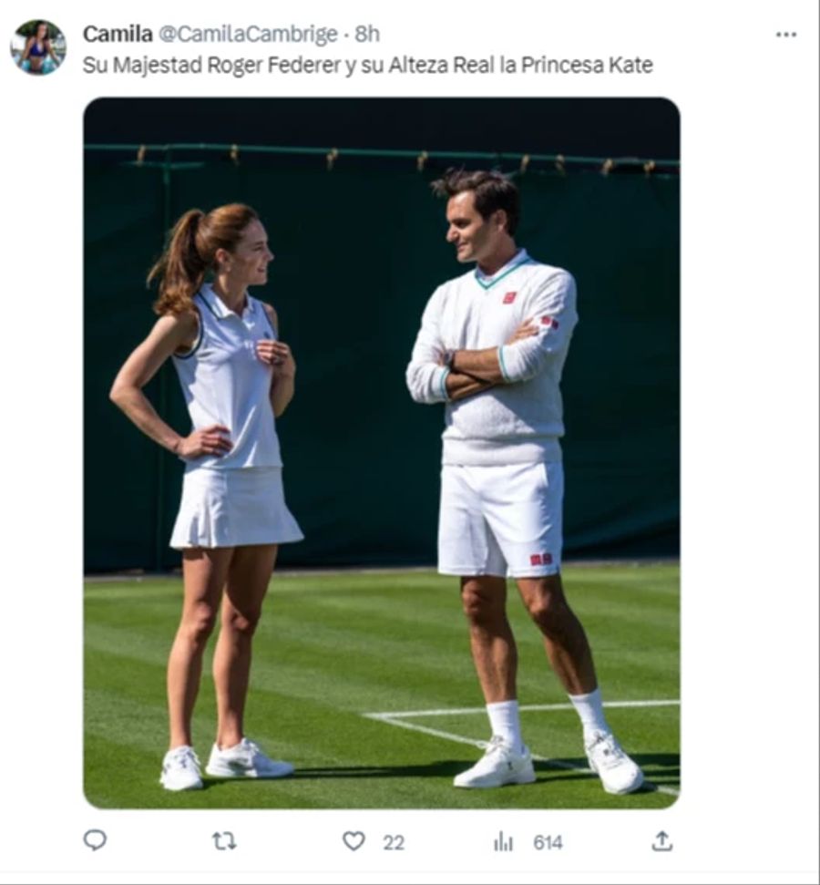 Prinzessin Kate Roger Federer