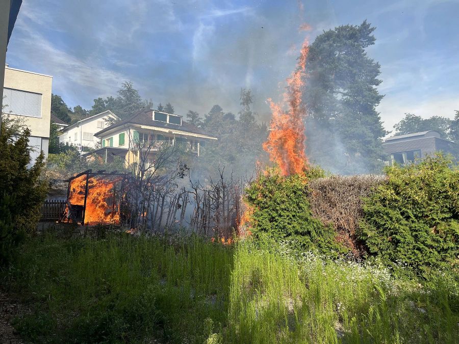 Brand Gartenhaus