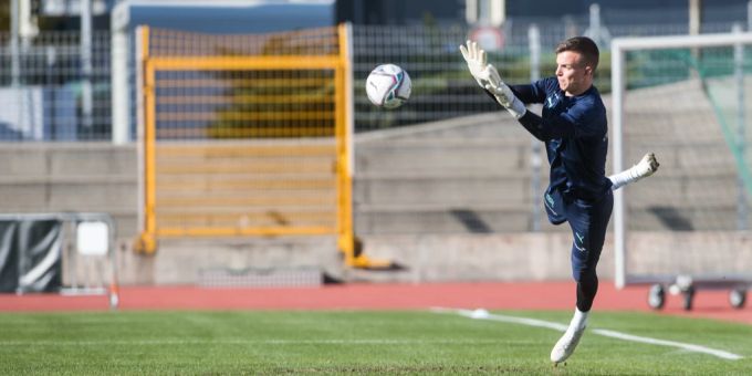 Philipp Köhn im Training der Schweizer Nati. Philipp Köhn