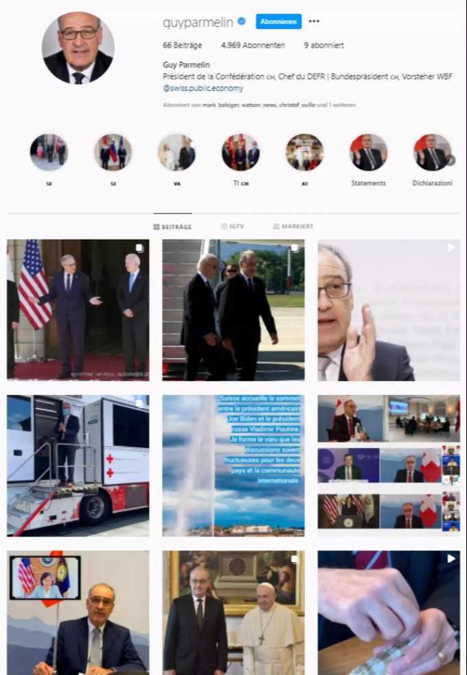 Guy Parmelin Instagram