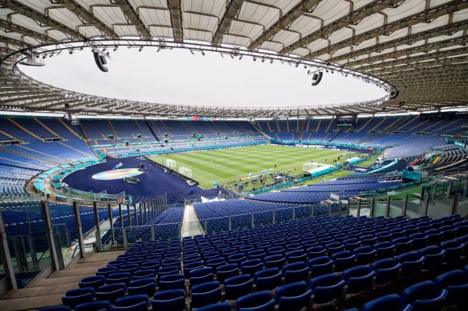 Das Olympiastadion Rom für die Euro 2020. Vor dem Schweizer Spiel sorgte ein vermeintlicher Sprengsatz in der Nähe des Stadions für Aufsehen. Euro 2020