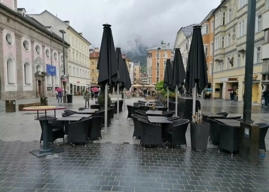 Auch das schlechte Wetter im Mai kam den Beizern in Österreich nicht entgegen.